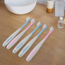Multipurpose Travel-Friendly Toothbrush Holder with 5 Soft Bristle Toothbrushes