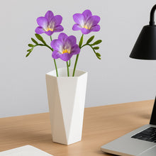 Modern Geometric Hexagon Plastic Flower Vase (1 Pc)