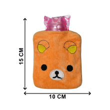6503 Orange Panda Small Hot Water Bag With Cover For Pain Relief Neck Shoulder Pain And Hand Feet Warmer Menstrual Cramps.